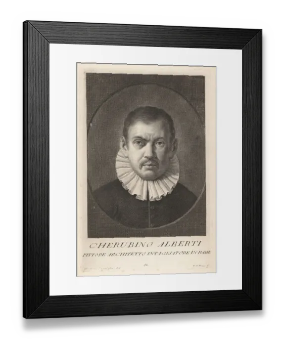 Framed Print : Cherubino Alberti, Italian architect, engraver and painter, 1553 Framed Print : Cherubino Alberti, Italian architect, engraver and painter, 1553