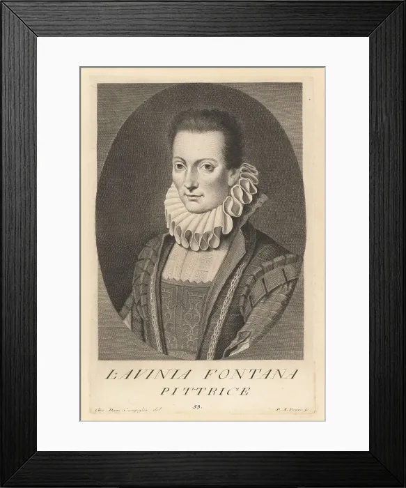 Framed Print : Lavinia Fontana, Italian Mannerist artist, 1552-1602 Framed Print : Lavinia Fontana, Italian Mannerist artist, 1552-1602