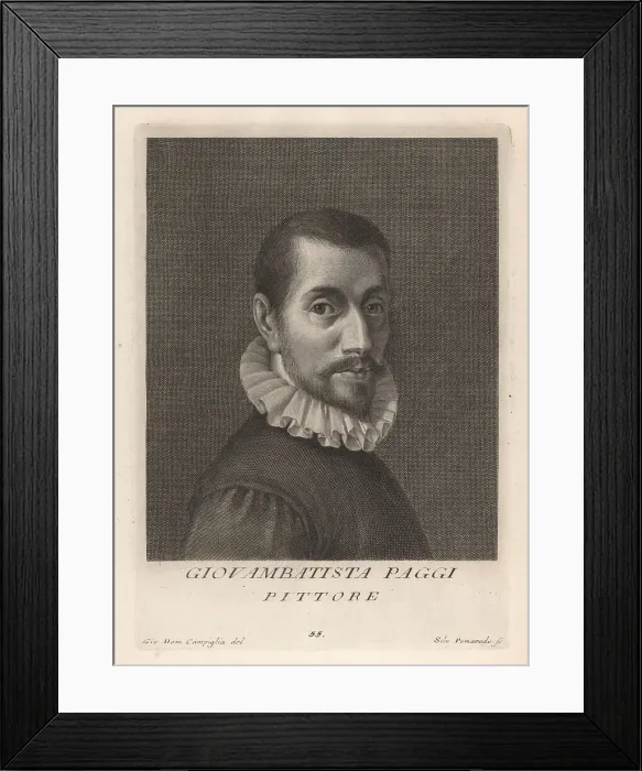 Framed Print : Giovanni Battista Paggi, Italian painter, 1554-1627 Framed Print : Giovanni Battista Paggi, Italian painter, 1554-1627