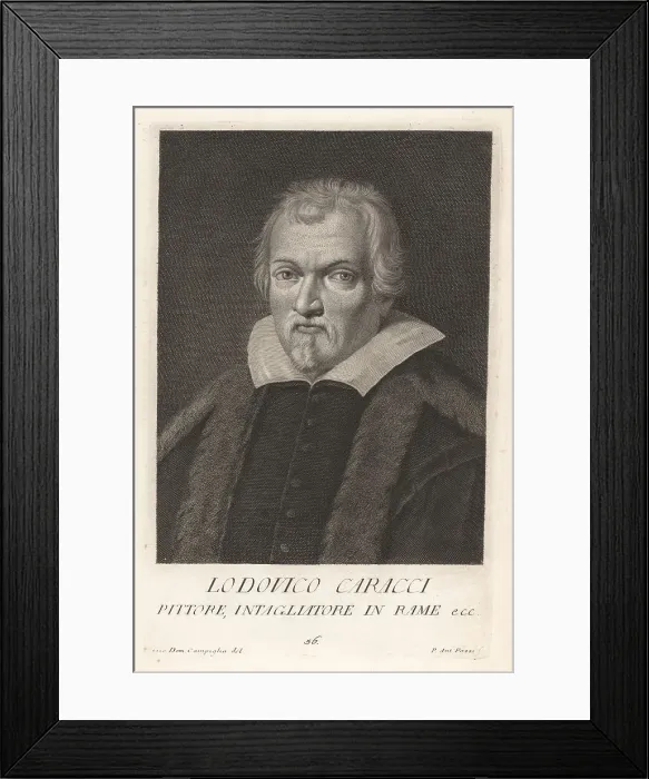 Framed Print : Lodovico Carracci, Italian, early-Baroque painter and etcher, 15 Framed Print : Lodovico Carracci, Italian, early-Baroque painter and etcher, 15