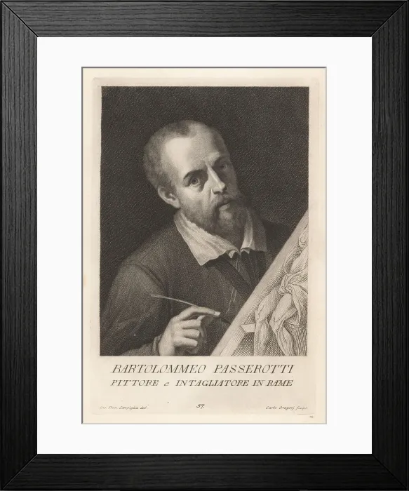 Framed Print : Bartolomeo Passarotti, Italian Mannerist painter, 1529-1592 Framed Print : Bartolomeo Passarotti, Italian Mannerist painter, 1529-1592