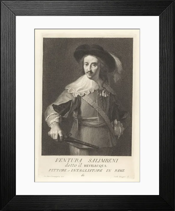 Framed Print : Cavaliere Ventura Salimbene, Italian Counter-Maniera painter, 15 Framed Print : Cavaliere Ventura Salimbene, Italian Counter-Maniera painter, 15