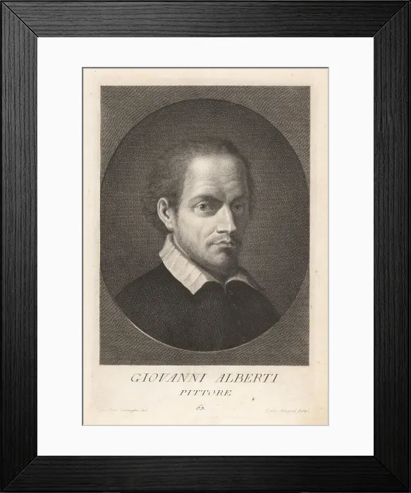 Framed Print : Giovanni Alberti, Italian painter, poet and art critic, 1558-1 Framed Print : Giovanni Alberti, Italian painter, poet and art critic, 1558-1