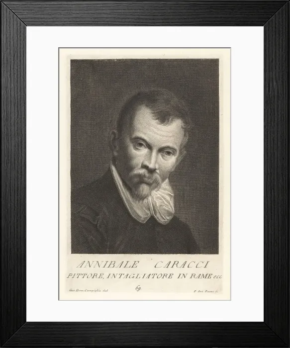 Framed Print : Annibale Carracci, Italian painter, 1560-1609 Framed Print : Annibale Carracci, Italian painter, 1560-1609