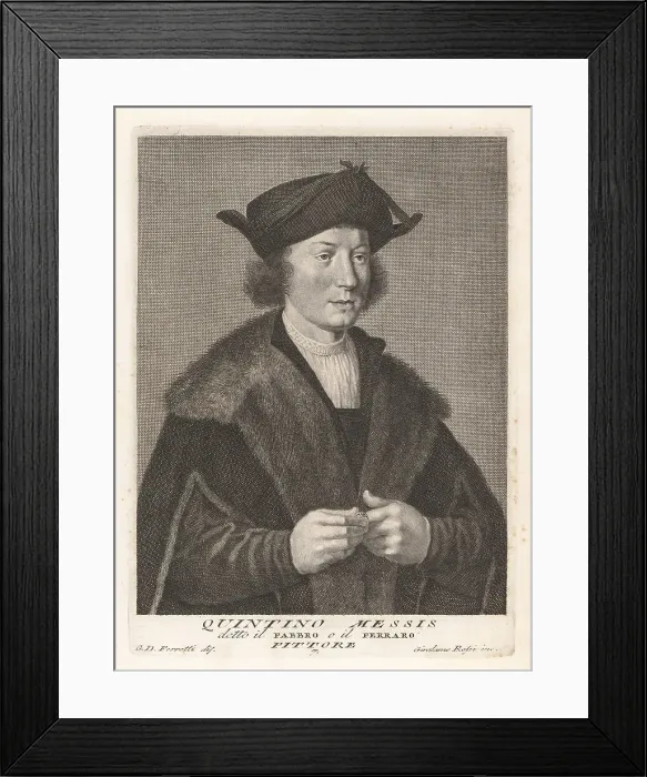 Framed Print : Quentin Matsys, Flemish painter in the Early Netherlandish tradi Framed Print : Quentin Matsys, Flemish painter in the Early Netherlandish tradi