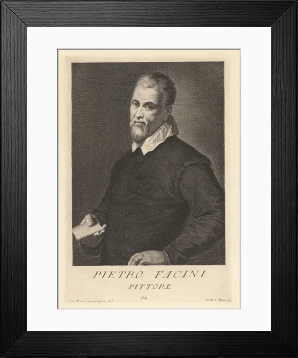 Framed Print : Pietro Faccini, Italian painter, draughtsman and printmaker, 156 Framed Print : Pietro Faccini, Italian painter, draughtsman and printmaker, 156