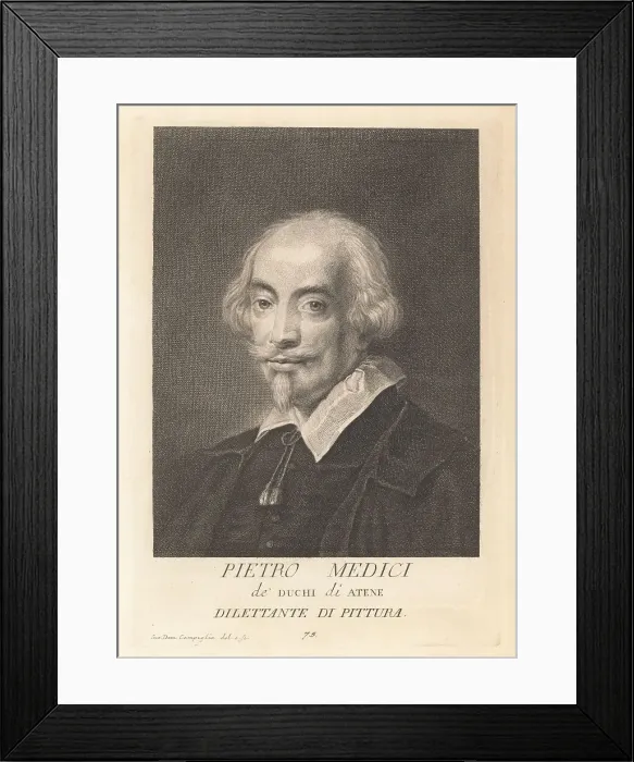 Framed Print : Pierre de Médicis, dilettante painter of the Duchy of Athens, 1 Framed Print : Pierre de Médicis, dilettante painter of the Duchy of Athens, 1