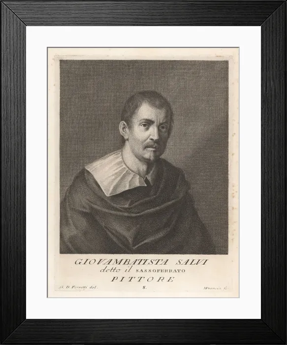 Framed Print : Giovanni Battista Salvi, Italian Baroque painter, 1609-1685 Framed Print : Giovanni Battista Salvi, Italian Baroque painter, 1609-1685