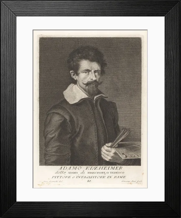 Framed Print : Adam Elsheimer, German painter and engraver, 1578-1610 Framed Print : Adam Elsheimer, German painter and engraver, 1578-1610