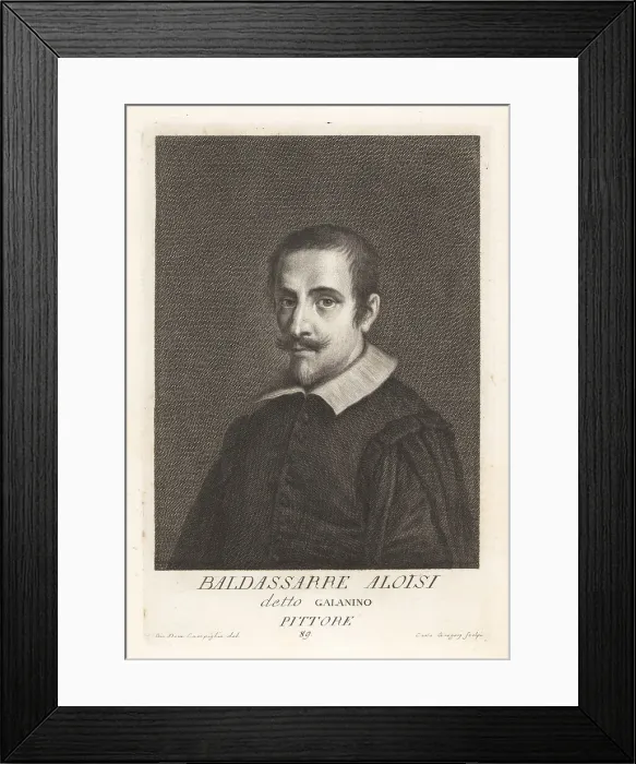 Framed Print : Baldassare Aloisi, Italian history and portrait painter, 1578-16 Framed Print : Baldassare Aloisi, Italian history and portrait painter, 1578-16