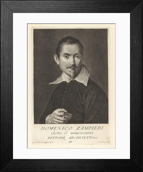 Framed Print : Domenico Zampieri, Italian Baroque painter, 1581-1641 Framed Print : Domenico Zampieri, Italian Baroque painter, 1581-1641