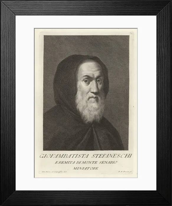 Framed Print : Giovanni Battista Stefaneschi, Italian painter and miniaturist Framed Print : Giovanni Battista Stefaneschi, Italian painter and miniaturist
