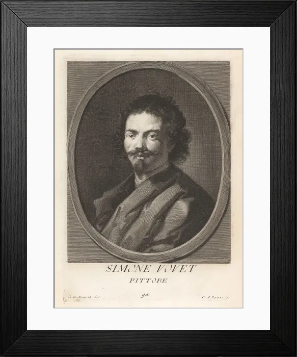 Framed Print : Simon Vouet, French painter, 1590-1649 Framed Print : Simon Vouet, French painter, 1590-1649