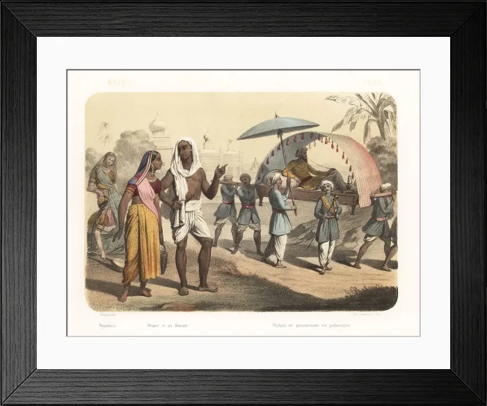 Framed Print : Costumes of India, 1858