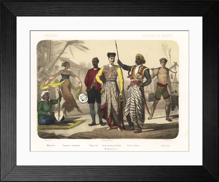 Framed Print : Costumes of the Sunda Islands, 1858 Framed Print : Costumes of the Sunda Islands, 1858