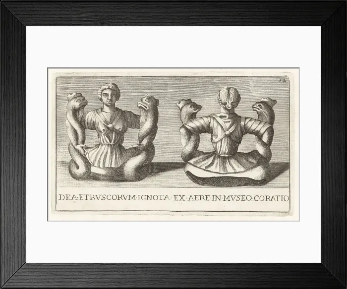 Framed Print : Unknown Etruscan terrestrial goddess with monstrous body Framed Print : Unknown Etruscan terrestrial goddess with monstrous body