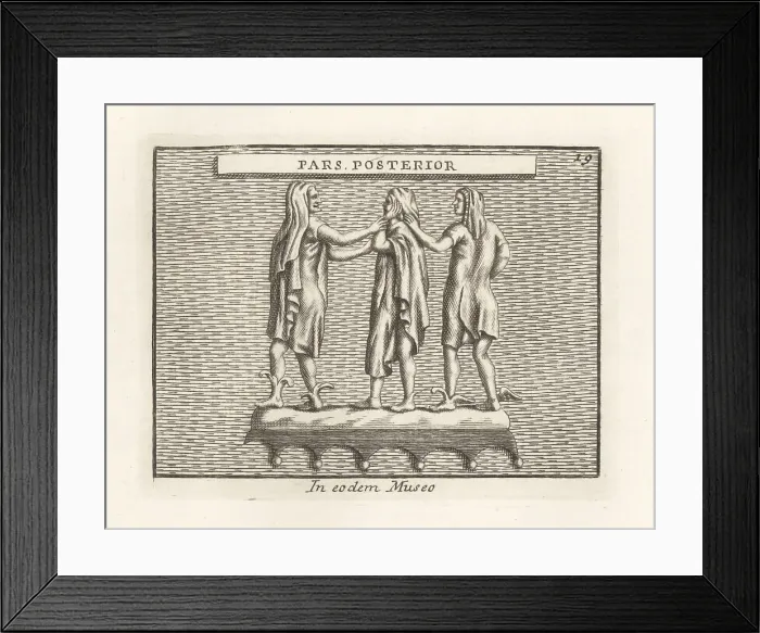 Framed Print : Etruscan mimes or actors in winged boots (rear view) Framed Print : Etruscan mimes or actors in winged boots (rear view)