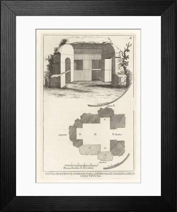 Framed Print : Etruscan tomb in Cortona, Italy Framed Print : Etruscan tomb in Cortona, Italy