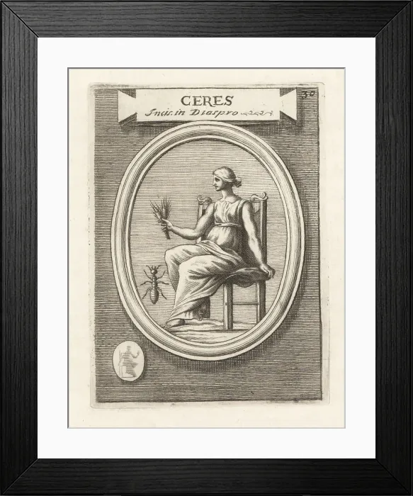 Framed Print : Ceres, Roman goddess of grain and agriculture Framed Print : Ceres, Roman goddess of grain and agriculture