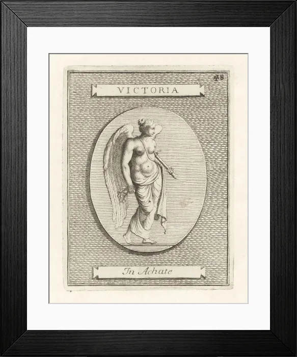 Framed Print : Winged figure of Victoria, Roman deity of victory Framed Print : Winged figure of Victoria, Roman deity of victory