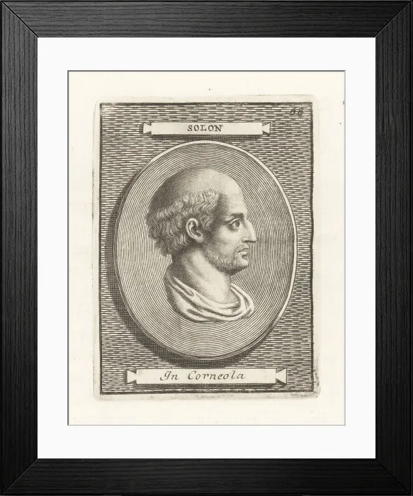 Framed Print : Solon, Athenian statesman and poet, c.630-560 BC Framed Print : Solon, Athenian statesman and poet, c.630-560 BC