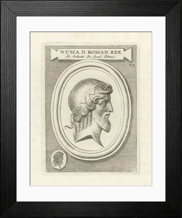 Framed Print : Numa Pompilius, legendary second king of Rome Framed Print : Numa Pompilius, legendary second king of Rome