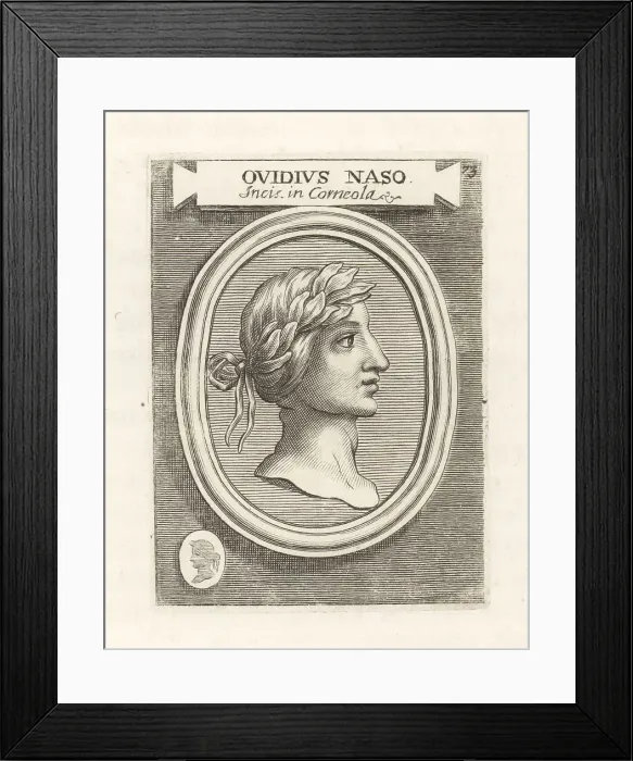 Framed Print : Ovid, Roman Augustan poet, 43 BC-c.17 AD Framed Print : Ovid, Roman Augustan poet, 43 BC-c.17 AD