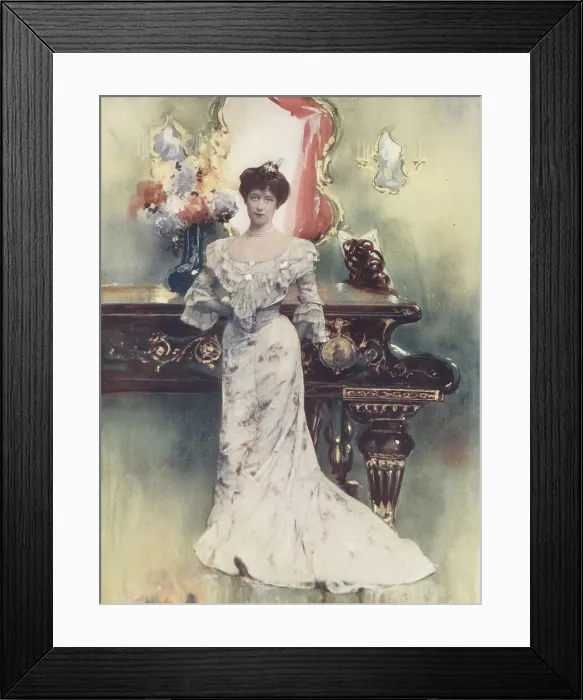 Framed Print : Ellis Jeffreys, Irish stage and film actress, 1905 Framed Print : Ellis Jeffreys, Irish stage and film actress, 1905
