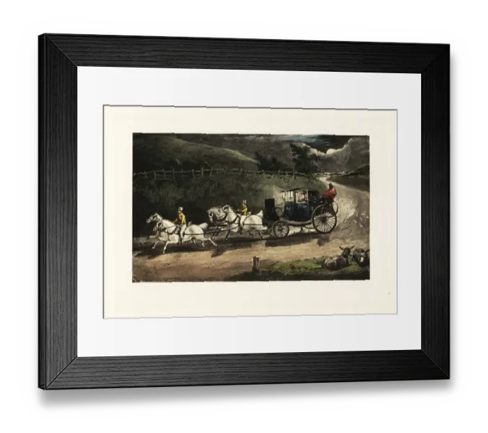 Framed Print : English gentleman losing a pile of banknotes out his carriage wi Framed Print : English gentleman losing a pile of banknotes out his carriage wi