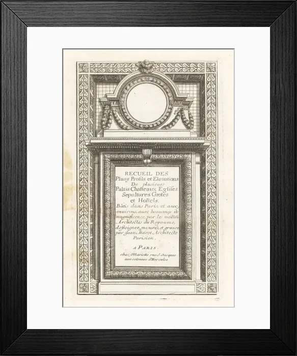 Framed Print : Title page with calligraphic letters on a stone panel Framed Print : Title page with calligraphic letters on a stone panel