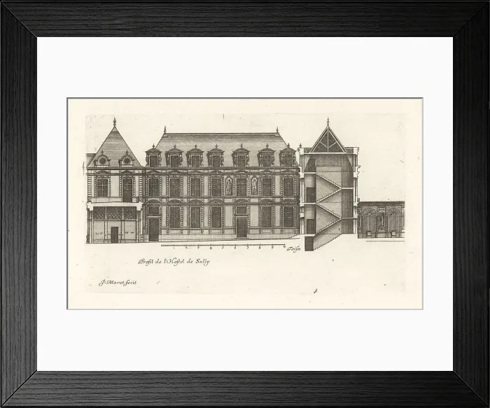 Framed Print : Profile of the Hotel de Sully, Marais, Paris Framed Print : Profile of the Hotel de Sully, Marais, Paris