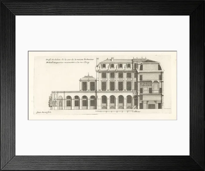 Framed Print : Section of the courtyard in Mr Roland's house, Paris Framed Print : Section of the courtyard in Mr Roland's house, Paris