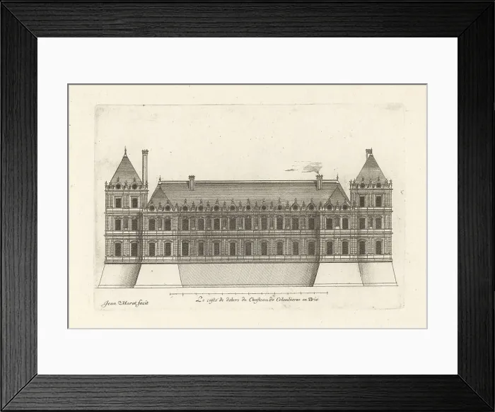 Framed Print : The outside of the Chateau de Colombieres, Brie Framed Print : The outside of the Chateau de Colombieres, Brie
