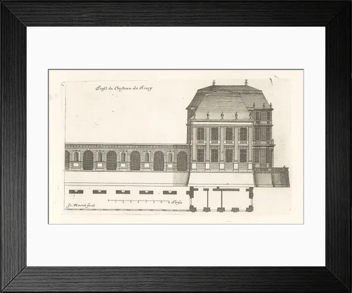 Framed Print : Profile of the Chateau du Raincy Framed Print : Profile of the Chateau du Raincy