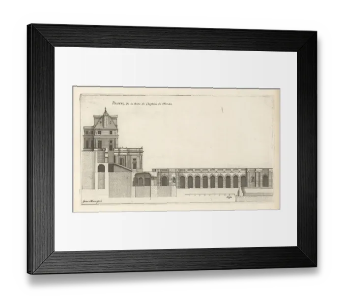 Framed Print : Profile of the Grotto of Chateau Meudon Framed Print : Profile of the Grotto of Chateau Meudon