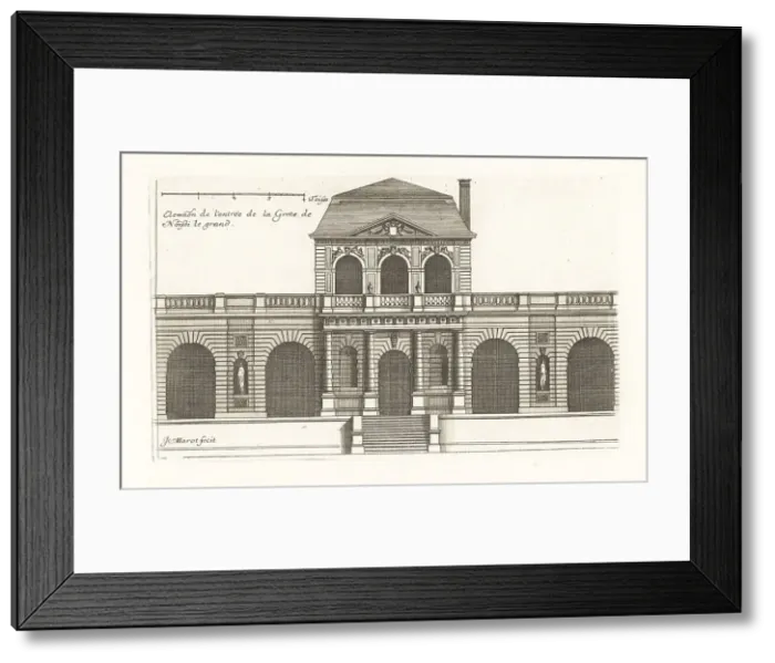 Framed Print : Entrance to the Grotto at the Chateau de Noisy-le-Grand Framed Print : Entrance to the Grotto at the Chateau de Noisy-le-Grand