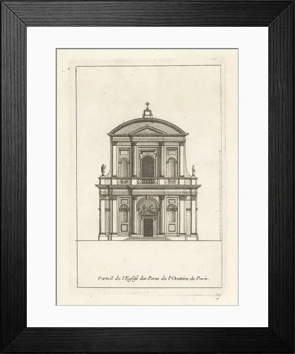 Framed Print : Front of the Church of the Oratoire du Louvre, Paris Framed Print : Front of the Church of the Oratoire du Louvre, Paris