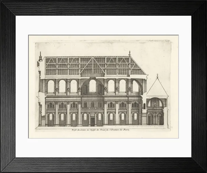 Framed Print : Interior of the Church of the Oratoire du Louvre, Paris Framed Print : Interior of the Church of the Oratoire du Louvre, Paris