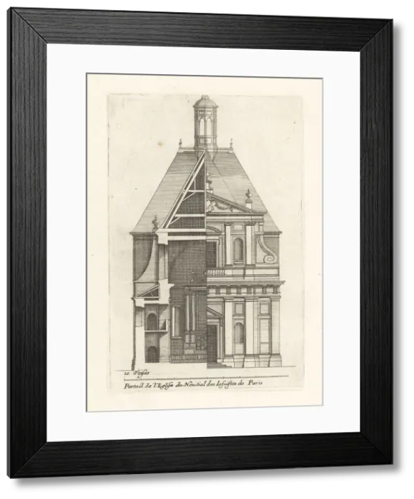Framed Print : Front of the Church of the Jesuit Novitiate, Paris Framed Print : Front of the Church of the Jesuit Novitiate, Paris