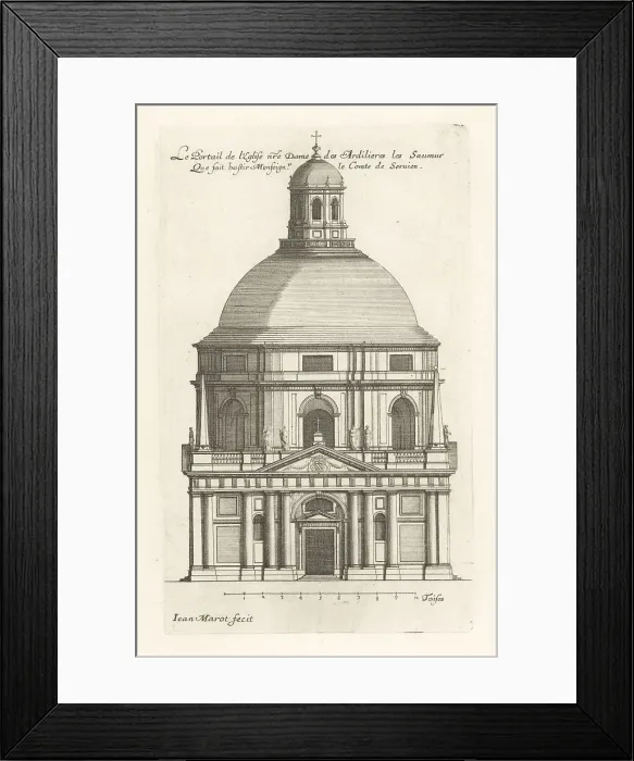 Framed Print : Facade of the Chapelle Notre-Dame-des-Ardilliers, Saumur Framed Print : Facade of the Chapelle Notre-Dame-des-Ardilliers, Saumur