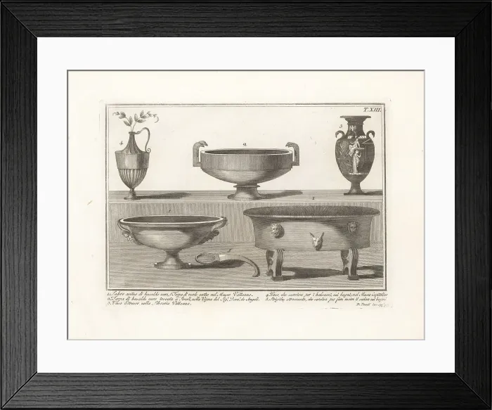 Framed Print : Roman bath, balm vase and scraper Framed Print : Roman bath, balm vase and scraper