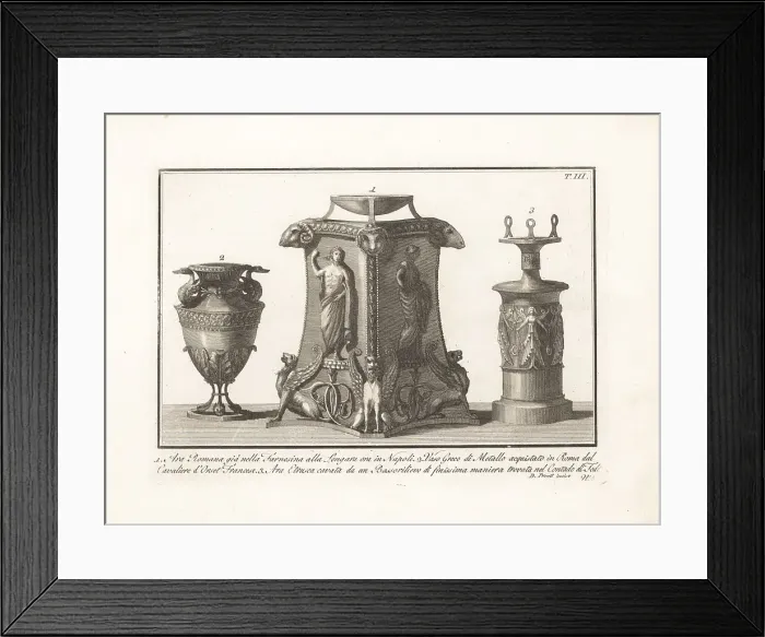 Framed Print : Roman altar, Etruscan altar and Greek vase Framed Print : Roman altar, Etruscan altar and Greek vase