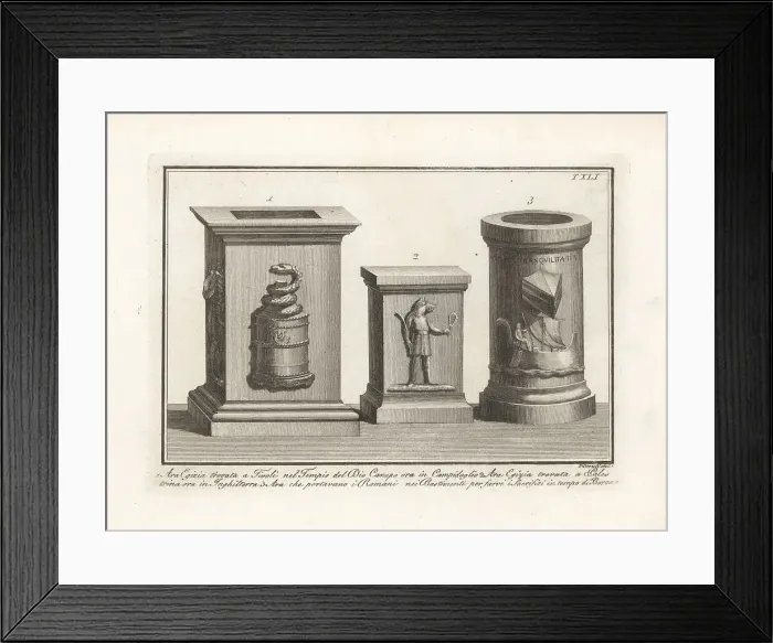 Framed Print : Egyptian and Roman altars Framed Print : Egyptian and Roman altars