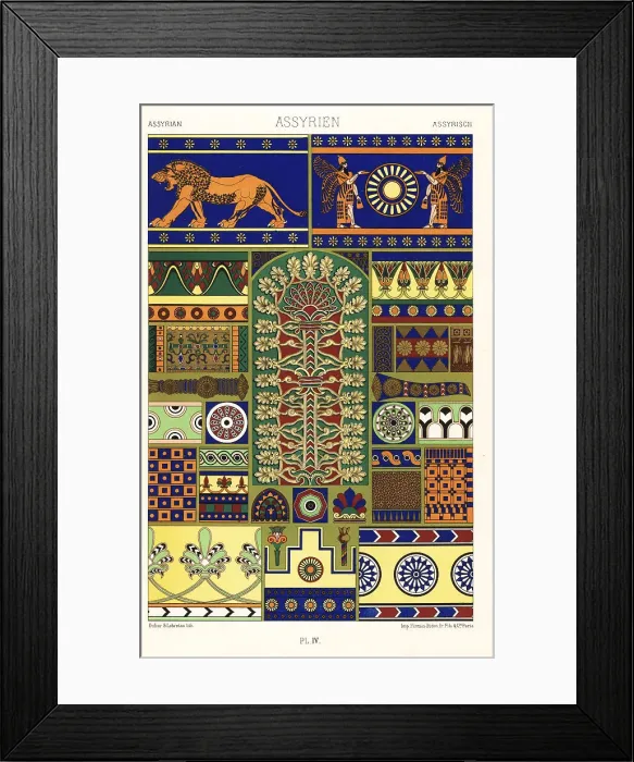 Framed Print : Art from Nineveh and Persepolis, ancient Assyria Framed Print : Art from Nineveh and Persepolis, ancient Assyria