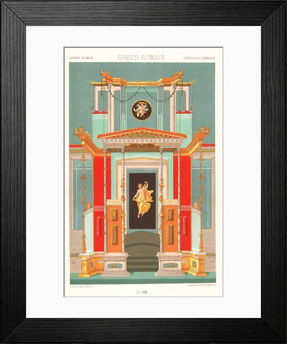 Framed Print : Wall painting from the House of Marcus Lucretius, Pompeii Framed Print : Wall painting from the House of Marcus Lucretius, Pompeii