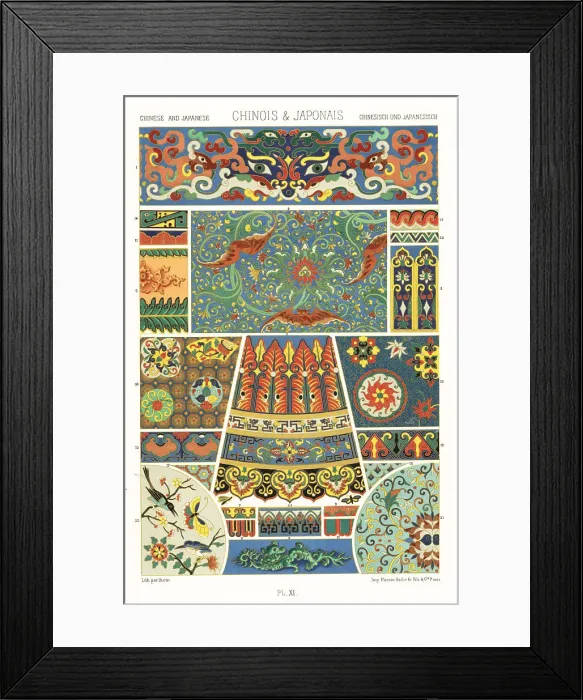 Framed Print : Chinese and Japanese art: cloisonne enamel Framed Print : Chinese and Japanese art: cloisonne enamel