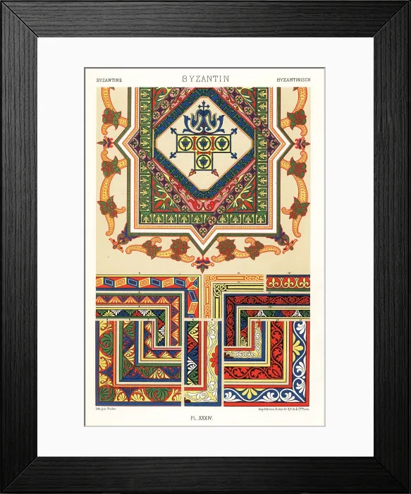 Framed Print : Byzantine art: illuminated manuscripts, 11th century Framed Print : Byzantine art: illuminated manuscripts, 11th century