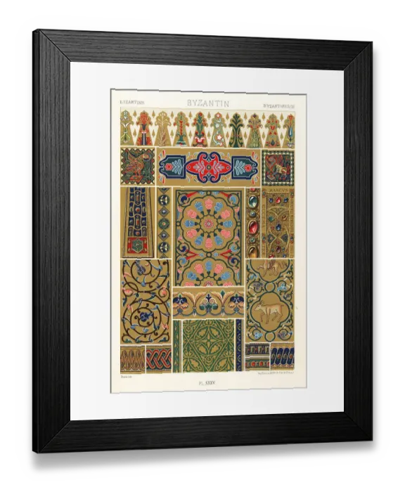 Framed Print : Byzantine art: mosaics, filigree enamels and embroidery Framed Print : Byzantine art: mosaics, filigree enamels and embroidery