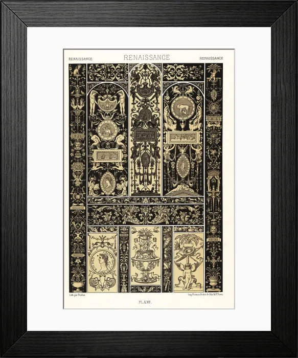 Framed Print : Renaissance art: engraved ivories Framed Print : Renaissance art: engraved ivories