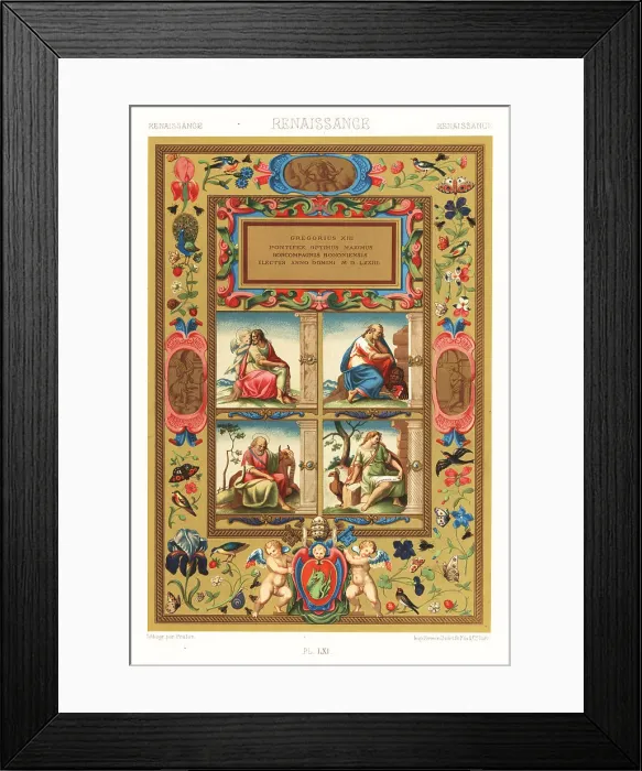 Framed Print : Renaissance painting on vellum by Giulio Clovio, 1573 Framed Print : Renaissance painting on vellum by Giulio Clovio, 1573